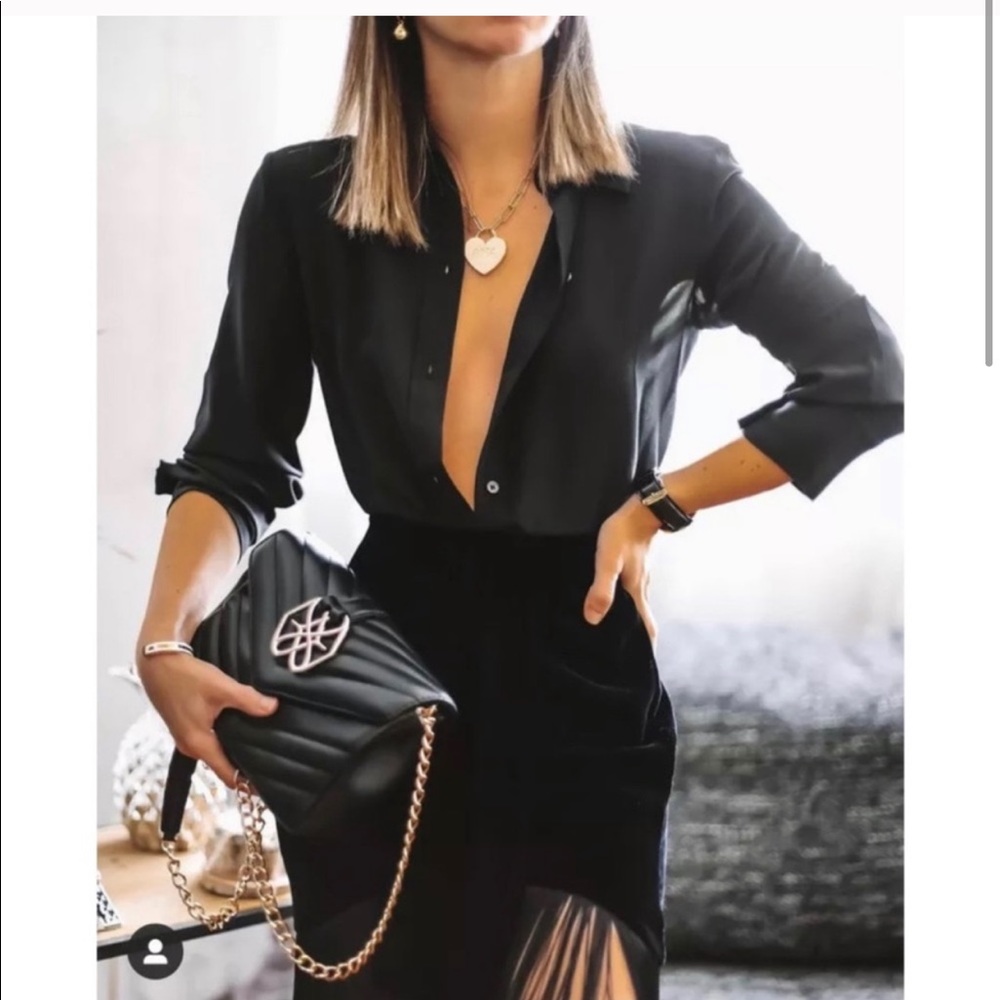 Zara velvet fringe skirt